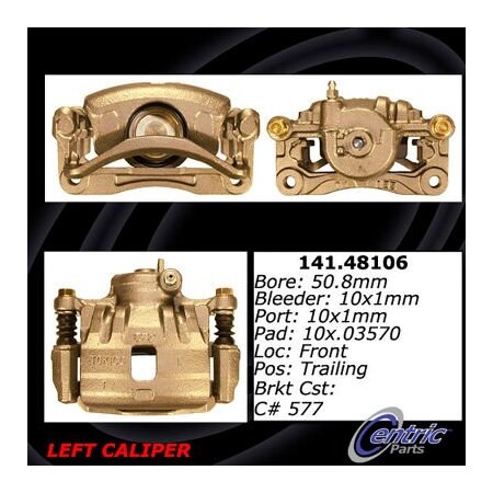 Centric Semi-Loaded Brake Caliper, Parts, 141.48106 141.48106
